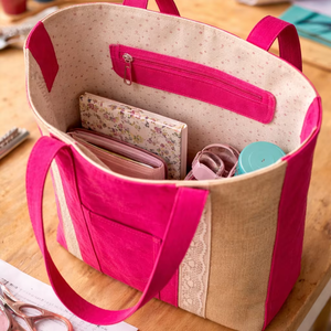 Bolsa de Mano Personalizada de Lona Juco para Mujer, con Cierre Abierto, Color Sólido, Ecológica y Reutilizable para Compras - Product Image 1
