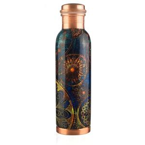 Bouteille d'eau en cuivre artisanale, design oriental, portable avec couvercle, pour usage domestique - Product Image 2