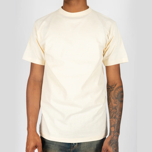 T-shirts personnalisés en gros, broderie et gaufrage sur coton pour hommes, marque privée, livraison rapide, approvisionnement en gros - Product Image 3