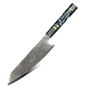 Professional 5-Piece Damascus Steel Handmade Chef Kitchen <b>Knives</b> Plastic Handles Drop Point <b>Blade</b> OEM Customizable-MS Enterprise - Product Image 3