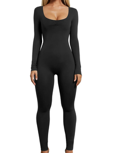 Women Relaxed Fit <b>Jumpsuit</b> Short Sleeve One Piece Outfit Comfortable Fashion Clothing for Daily Activities and Casual Events - Product Image 1
