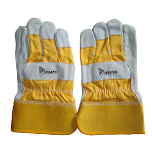 Guantes de Cuero Vacuno de Dedo Completo para Invierno, Casuales, de Seguridad, Anticorte, Antideslizantes, Resistentes al Calor, con Forro de Algodón para Soldadura, Unisex - Product Image 6