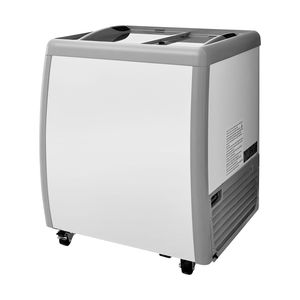 Congelador comercial de 5.6 pies cúbicos para gelato con tapa y caja con cerradura, vitrina expositora de helados para uso en restaurantes - Product Image 1