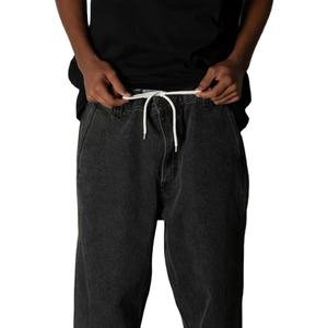 Pantalon de survêtement à jambe droite et jambe large en coton vintage 420G pour hommes - Product Image 6