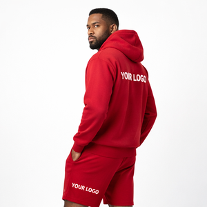 Conjunto de Sudadera con Capucha y Pantalones Cortos Personalizados con Logotipo, Conjunto de Dos Piezas, Sudadera con Capucha y Pantalones Cortos de Felpa Extra Grandes, 2026 - Product Image 4