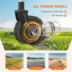 All-Terrain 220LBS Heavy Duty Utility Garden Cart 1pc Collapsible Foldable Wagon with Beach Lawn Sports Cam for <b>Camping</b> - Product Image 5