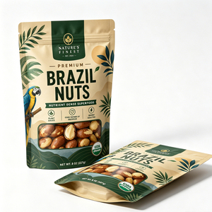 Sachets d'emballage souple Doypack personnalisés avec logo pour <span class=keywords><strong>noix</strong></span> <span class=keywords><strong>du</strong></span> <span class=keywords><strong>Brésil</strong></span>, sachets <span class=keywords><strong>de</strong></span> rangement pour collations, emballages pour <span class=keywords><strong>noix</strong></span> <span class=keywords><strong>de</strong></span> cajou - Product Image 2