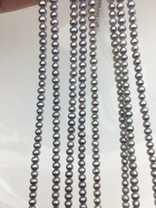 Perlas de Agua Dulce Grises AAA de 2.5-3mm, Perlas Sueltas Tipo Semilla de Patata, Perlas Pequeñas para Collar, Joyería, Regalo de San Valentín, Venta al Por Mayor - Product Image 3
