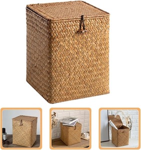 Seagrass <b>Storage</b> <b>Basket</b> Box with Lid Handmade <b>Storage</b> <b>Basket</b> Wholesale eco-friendly Made in Viet Nam - Product Image 6