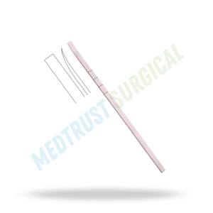 Osteotome de Cottle 18 cm 6 mm courbé gradué, instrument chirurgical ORL pour rhinoplastie et coupe osseuse - Product Image 4