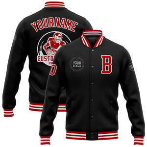Chaqueta Varsity Bordada Personalizada para Hombre y Mujer, Uniforme Deportivo Unisex, Proveedor de Chaquetas de Béisbol - Product Image 1