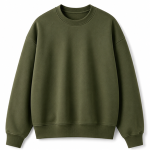 Sweat-shirt surdimensionné à col rond pour homme, en molleton épais, mélange de coton, style streetwear décontracté, fabrication OEM, fournisseur - Product Image 3