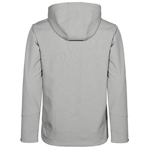 Veste softshell pour homme, imperméable, coupe-vent, à capuche, doublée en polaire, pour la randonnée et le camping, gris clair - Product Image 3