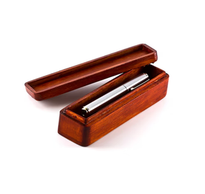 100% Natural Acacia Wood Pen <b>Box</b>/Case Customised 4 Slots Cheap price For Office School Home Desk Use - Product Image 2
