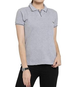 Nouveau design tendance, chemise décontractée en tricot Oxford pour femmes, manches courtes, haute qualité - Product Image 6