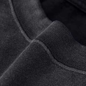 เสื้อยืดแฟชั่นสไตล์วินเทจสีดำขาวแบบย้อมสีเอซิดคุณภาพสูงสำหรับผู้ชายทรงโอเวอร์ไซส์ - Product Image 4