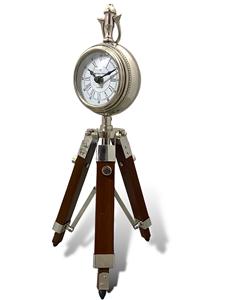 Horloge murale décorative réglable sur trépied, mouvement électronique, affichage à aiguilles, design silencieux et écologique, style Art Déco en fer pour bureau - Product Image 2