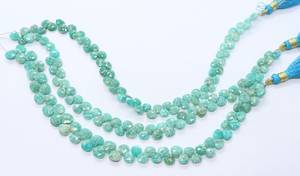 AAA Natural Russian Amazonite Faceted Heart <b>Beads</b> 8-9MM Amazonite Gemstone <b>Beads</b> Faceted Amazonite Heart Shape <b>Beads</b> Bulk 8 Inch - Product Image 2