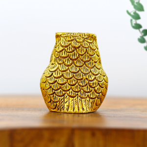 Estatua de Búho Art Deco de Latón Sólido Dorado Vintage, Hecha a Mano, Duradera, Impermeable, Personalizable, Figura Decorativa para el Hogar, Oficina o Escritorio - Product Image 5