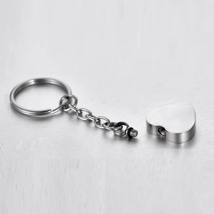 Collier porte-cendres en acier inoxydable en forme de cœur avec aile d'ange et pierre de naissance, bijou commémoratif pour cendres funéraires, cadeau souvenir - Product Image 5