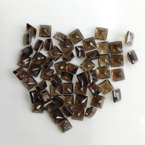 ควอตซ์สโมคกี้ธรรมชาติ 7 มม. ทรงสี่เหลี่ยมเจ้าหญิงคัท คุณภาพดีที่สุด พลอยเม็ดเดี่ยวสำหรับทำเครื่องประดับและสร้อยคอ - Product Image 2