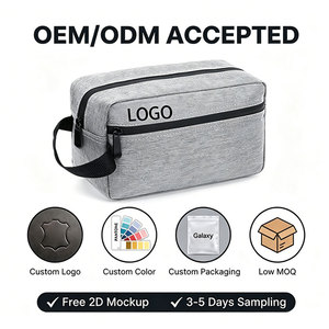 Customized Large Capacity Travel Cosmetic Bag Waterproof Makeup Pouch Toiletry Organizer with Logo - Product Image 2