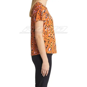 Camiseta Deportiva Exclusiva para Mujer, Sublimada, Control de Humedad, para Correr, Ropa Deportiva Estampada, Proveedor de Ropa de Alto Rendimiento - Product Image 4