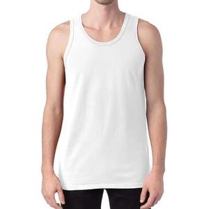 Camiseta sin Mangas para Hombre de Algodón de Primera Calidad con Logotipo Personalizado, Corte Ajustado, para Gimnasio - Product Image 1