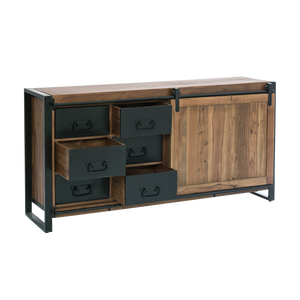 ตู้ข้างเตียงไม้สัก แวนดาน่า สเตลลาร์ เวอร์เท็กซ์ พร้อมบานเลื่อน - Product Image 5