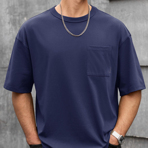 Camisetas de alta calidad, ligeras, de algodón, personalizadas, extragrandes, de manga corta, cómodas y transpirables para hombre. - Product Image 3