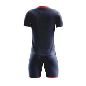 Unisex High Quality Quick Dry Breathable Polyester Soccer Uniform Sets Short Sleeve Adult Sports Wear Custom Logo Anti-UV Shorts - Product Image 3