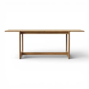 Mesa de Comedor de Madera Maciza con Acabado Natural Estilo Escandinavo, Muebles de Patio de Teca Resistentes a la Intemperie para Jardín de Villa de Lujo - Product Image 2