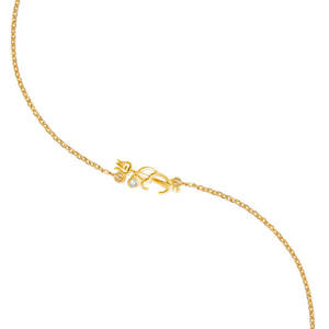 Shiva Trishul y Om con Rakhi de Plata de Ley Chapada en Oro CZ para Él, Colgante Religioso, Joyería de Regalo Personalizable, Producto al por Mayor - Product Image 2