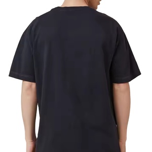 T-shirt décontracté pour homme en coton 100% lourd, coupe classique, col rond, design de logo personnalisé, lavage à l'acide, vintage, éco-responsable, streetwear - Product Image 6