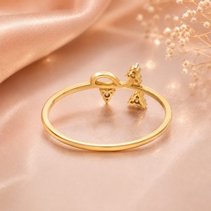 แหวนหมั้นเพชรทองคำขาวหรูหราสำหรับผู้หญิง - Product Image 3