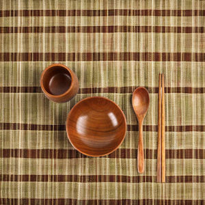 Juego de vajilla de bambú sostenible personalizable al por mayor colección de utensilios de madera natural para uso en cocina - Product Image 1