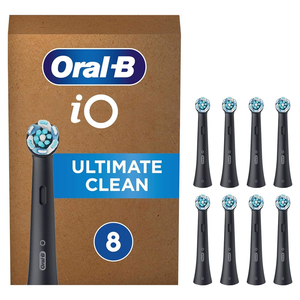 Têtes de brosse à dents électriques Oral-B iO Ultimate Cleaning, 8 pièces, nettoyage ultime des dents, accessoire pour brosse à dents Oral-B - Product Image 1