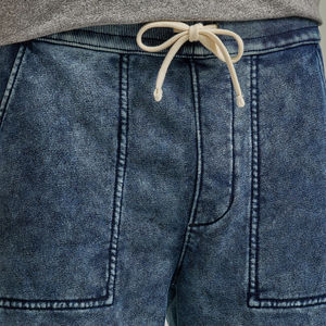 Pantalones Cortos Deportivos Vintage Personalizados al por Mayor, Pantalones Cortos con Efecto Desgastado, Pantalones Cortos con Cordón para Hombre, Pantalones Cortos Deportivos para Hombre - Product Image 5