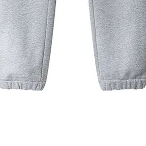LAMA INDUSTRIES Men's Gray for Wash Criss-cross Sweatpants Elastic Waist Zipper Fly Side Pockets Casual <b>Joggers</b> Knitted - Product Image 5