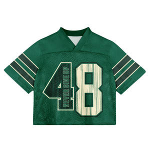 Custom t <b>Shirt</b> Manufacturer High Quality Oversized Athletic Mesh Sport Jersey American Football Cropped Boxy Men's T-<b>shirt</b> 2026 - Product Image 4