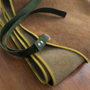 Delantal de soldadura protector para trabajadores de taller mecánico que manipulan materiales calientes - Product Image 5