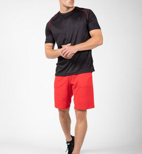 T-shirt de sport personnalisé pour homme à séchage rapide en polyester, décontracté, uni, pour la gym, l'entraînement, la course à pied, haut athlétique uni - Product Image 5