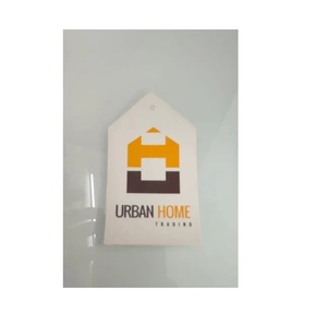 Wholesale Custom Bed Sheets Printed Paper Tag Metallic Paper Offset Printed White Hang Label for <b>Textile</b> <b>Packaging</b> - Product Image 2
