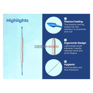 Élévateurs périostiques chirurgicaux dentaires pour la chirurgie buccale, ensemble de 3 élévateurs périostiques Buser, élévateurs Molt 9 pour l'extraction de racines - Product Image 2