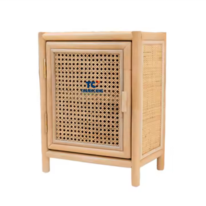 Gabinete tejido de ratán elegante moderno, pequeño Almacenamiento de organización del hogar para decoración de sala de estar, tendencia caliente - Product Image 1