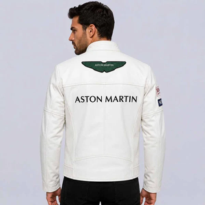 Veste de moto en cuir de vache véritable pour homme, équipement de protection CE niveau 2 avec bosse dorsale - Product Image 2