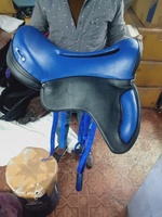 Selle d'endurance de cheval anglais fait main PVC/cuir couleur personnalisée poids léger d'Inde