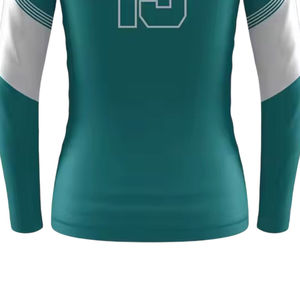 Camiseta de Voleibol Personalizada para Hombre, 100% Poliéster, Ligera, Deportiva, Transpirable, Uniforme de Equipo, Cuello en V, Secado Rápido, OEM - Product Image 5