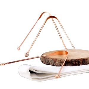 Limpiadores de Lengua de Cobre qSwipe Lite de HealthAndYoga, Paquete de 12, Previene el Mal Aliento para un Mejor Sabor, Flexibles - Product Image 1