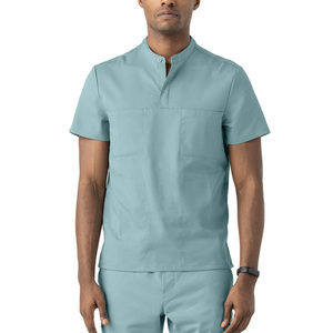 Mens Scrub <b>Tops</b> Custom Printed Healthcare Professional Shirts Export Pakistan OEM Supplier Worldwide Markets - Product Image 1